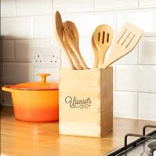 Cookbook People Extra Large Adjustable Utensil Holder Caddy Box