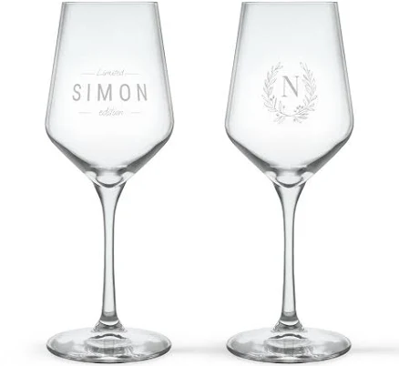 Personalized Red Wine glasses