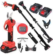 Sécateur électrique sans fil 2-en-1 avec perche télescopique 228.6cm