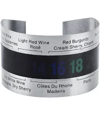 Termómetro lcd de acero inoxidable para vino, botella, cerveza, vino tinto, pulsera con sensor de temperatura