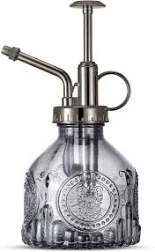 Vaporisateur vintage en verre avec pompe supérieure petit arrosoir pour plantes d'intérieur et d'extérieur