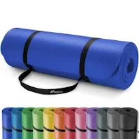 TRESKO Yogamatte Phthalatfrei Gymnastikmatte rutschfest Pilatesmatte Fitnessmatte mit Tragegurt