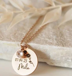 Namenskette mit Gravur in gold, silber und rosegold - Kette mit Namen individuell gravieren