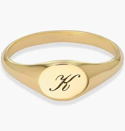 Women's Tony Custom Initial Ring