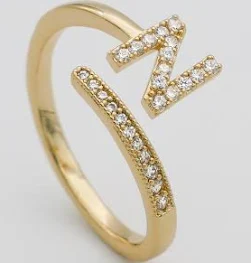 PRYA ICY Initialring Damenschmuck