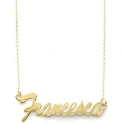 Collar Nombre Personalizado en Oro Vermeil 18kt Oro 18kt