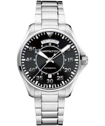 Hamilton Men's Khaki Aviation Pilot Day Date Watch h64615135