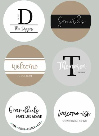 Wood Round DIY Sign Kit