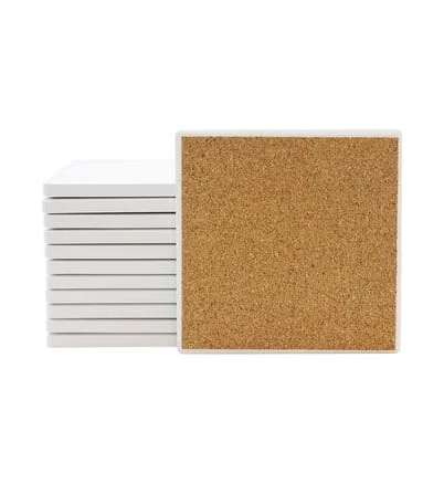 Creative Hobbies Ceramic Tiles for Crafts and Coasters