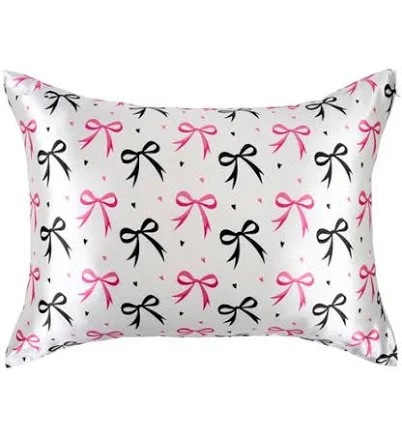 Blissy Dancing Bows Silk Pillowcase