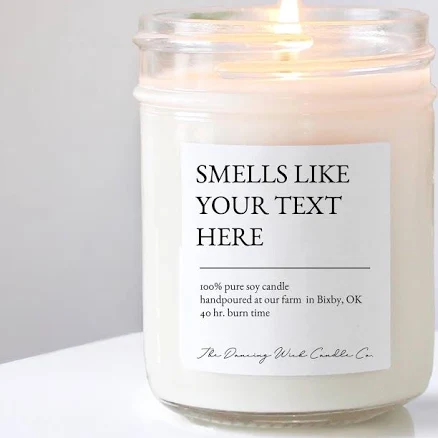 Smells like Custom candle candle