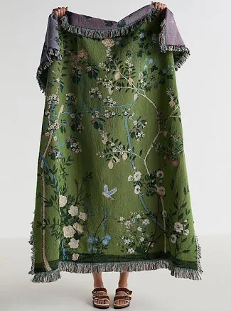 Anthropologie Estella Woven Throw Blanket