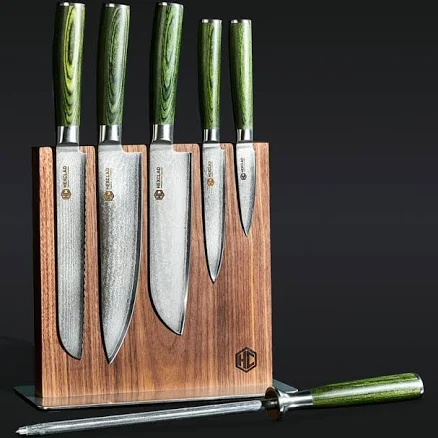 HexClad Damascus Steel Knife Set