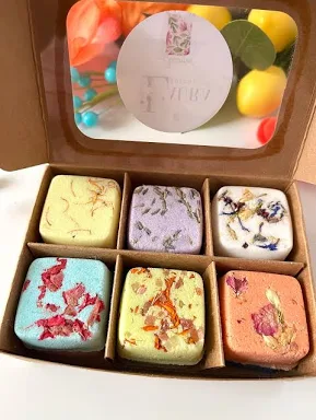 Natural Botanical Bath Bombs 12 Pack, Aromatherapy Spa Gift Set, Handcrafted Summer Scents