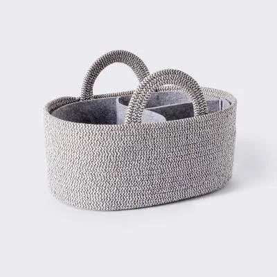 Cloud Island Coiled Rope Diaper Caddy with Dividers