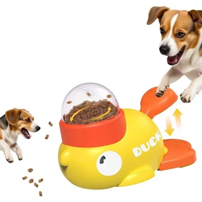 Shele Duck Shaped Dog & Cat Treat Dispenser Toy