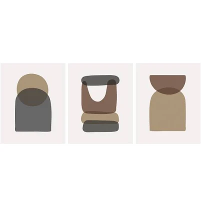 The Creative Bunch Studio Designovation Abstract Shapes Unframed Art Prints