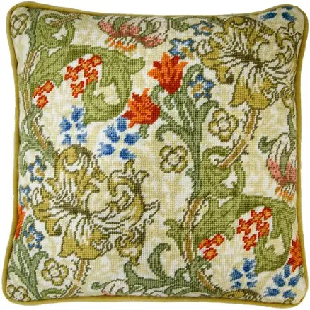 Bothy Threads Набор для вышивания подушки Golden Lily William Morris
