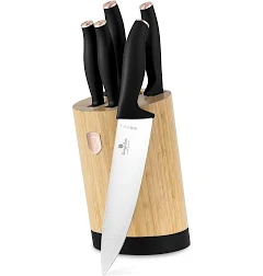 Berlinger Haus Juego de cuchillos 6 piezas Con Soporte de Bambú