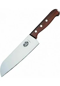 Cuchillo Santoku Victorinox Wood hoja de acero inoxidable de 17 cm