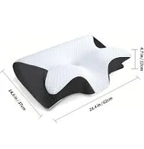 almohada cervical ergonómica almohada ortopédica para el cuello 2 en 1 de espuma viscoelástica