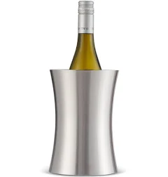 Oak & Steel enfriador de vino de doble pared 13 x 20 cm acero inoxidable