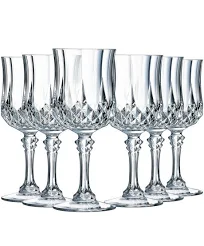 Cristal D'ARQUES 6 copas de Cristal ultratransparente Longchamp