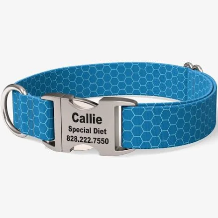 If It Barks Personalized Honeycomb Dog Collar