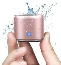 Rose EWA A106 Mini altavoz Bluetooth inalámbrico portátil con estuche de viaje de EVA Horas de funcionamiento continuo a prueba de agua con pasivo par