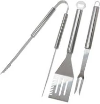 Wadiga Set de 3 ustensiles pour barbecue inox