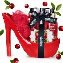 BRUBAKER Luxus Beautyset Cranberry 6-tlg. Bade
