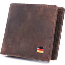 Echt-Leder Geldbörse Herren mit RFID-Schutz 6 Varianten