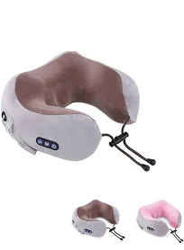 Elektrische Nackenmassagegerät Massagekissen Nackenmassagegerät für Nackenmuskel Schmerzlinderung U-förmiges Massagekissen für Zuhause