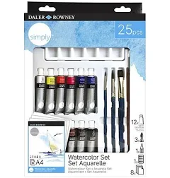 Daler-Rowney Set acuarela 25 pzas