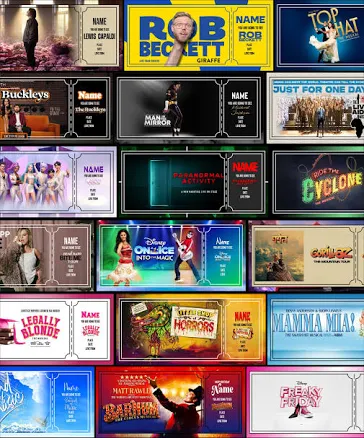 Personalized Theatre Gift Ticket, Custom Keepsake (Digital Download)