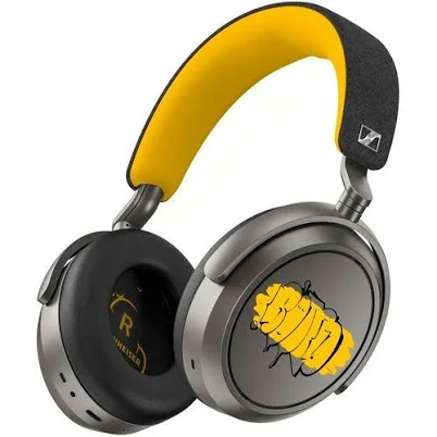 Наушники Sennheiser Гарнитура мониторные Momentum Wireless 4 80th Anniversary 2м черный/желтый беспроводные bluetooth оголовье